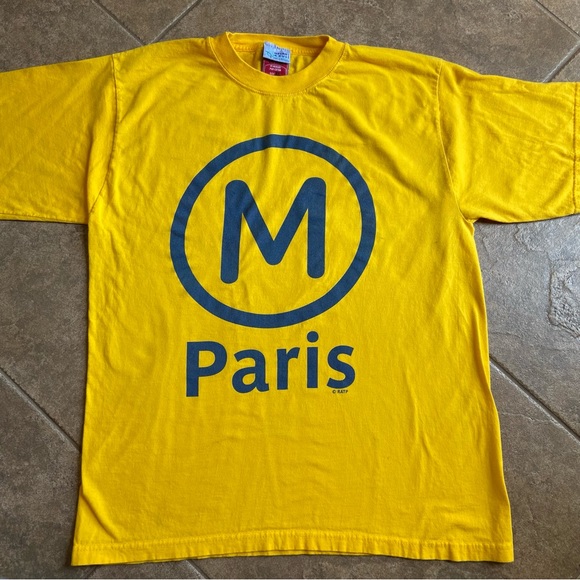 Never Worn- UNISEX -  Paris METRO sign - T-Shirt - Picture 11 of 13